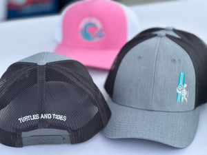 Surf Turtle Trucker - Grey - Turtles and Tides 