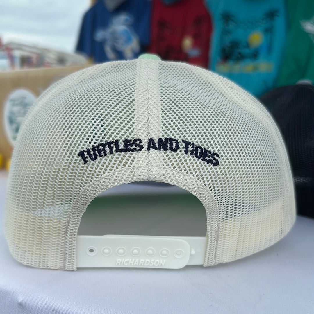 Surf Turtle Trucker - Mint - Turtles and Tides 